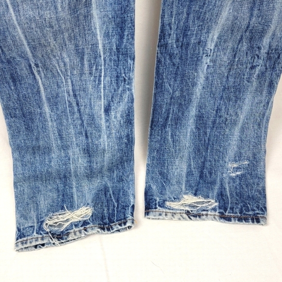 True Religion Mens Rocco Jeans Relaxed Skinny Distressed Size 29 - Picture 5 of 16